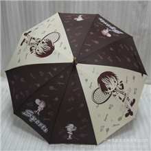 网球王子卡通长柄伞碰织布遮阳伞厂家直销可定做印LOGO广告伞