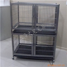 供应优质方管直角双层狗笼子、子母笼