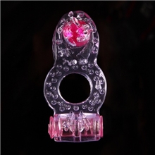 XQ-008水晶震动延时环锁精持久震动环防早泄男用情趣震动成人用品