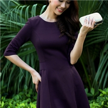 2013春秋女装新款修身显瘦OL通勤收腰长袖连衣裙