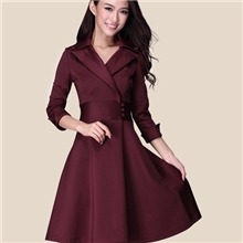 2013秋冬新款女装收腰修身显瘦气质大裙摆大码连衣裙