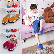 2013秋款童鞋批发时尚韩版儿童豆豆鞋绒面男童女童单鞋休闲鞋