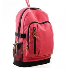 中小学生书大容量帆布双肩背包诚招加盟代理批发混批定做加工L005