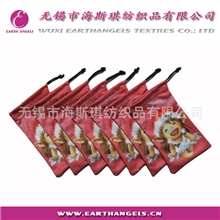 供应超细纤维印花眼镜袋，珠宝袋