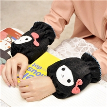 妞子蝴蝶结毛绒袖套可爱女孩珍珠绒护袖2013新款保暖袖套批发