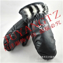 kx1012冬季女士连指保暖手套迷彩闷子2012新款厂家直销清仓处理