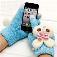 GG06可爱兔子保暖手套平板电脑手套触摸屏手套批发可爱手套