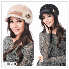 2013莹彩儿110120#秋冬新款厂家直销女士帽子时装帽加厚帽子
