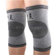 厂家热销远红外四面弹竹炭护膝体育健身护膝保暖护膝批发