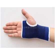 厂家批发彩色护手掌健身器械手套针织宝蓝护手掌