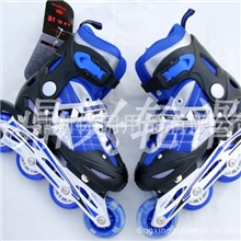 美洲直排溜冰鞋旱冰鞋八轮全闪带灯处理价儿童轮滑鞋批发8闪