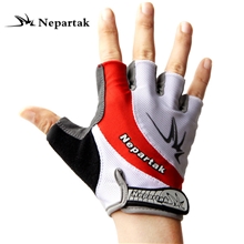 Nepartak新款自行车山地车骑行装备男女骑行手套半指掌垫N-57