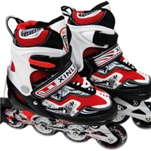 优质儿童溜冰鞋成人轮滑旱冰鞋PU单闪直排轮滑鞋