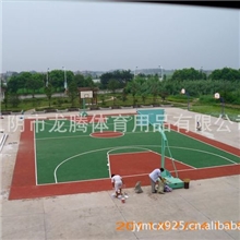 供应透气型塑胶篮球场地、网球场地等各种运动场地