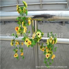 仿真小太阳花链条仿真花藤批发仿真向日葵花藤仿真藤条批发