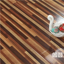 复合强化木地板厂家黑色白色灰色人字拼艺术拼花贴牌加工定做