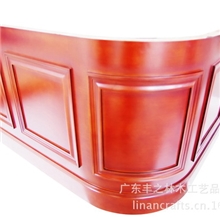 固装酒店餐厅会所大堂前台新古典刚当实木异形非标深化