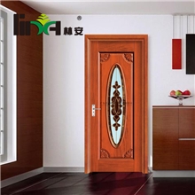 林安牌纯实木原木门单开烤漆套装采光系列S125广州木门厂家