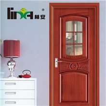 林安牌纯实木原木门单开烤漆套装采光系列S122广州木门厂家