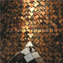 木背景墙实木马赛克实木仿古护墙板古船木CFPL-02-T