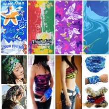 批发户外运动防紫外线多功能魔术头巾炫彩飞巾秋冬款加厚头巾
