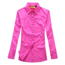 现货批发百事门Bushman女款速干衣休闲衬衫快干衣多色批发OEM