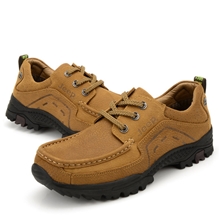新款休闲皮鞋户外99040头层磨砂牛皮男鞋粗矿单鞋真皮男鞋批发