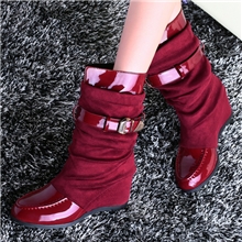 2013新款漆皮女靴两用时装雪保暖高筒靴潮流女鞋代理代发