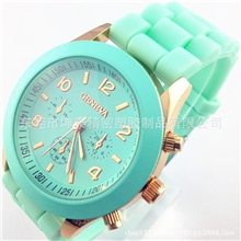 专供GENEVA硅胶手表ICE手表拍拍表LED镜面表全场现货供应