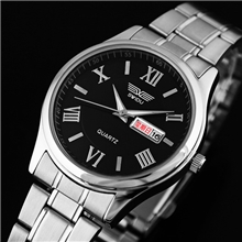 手表批发新款钢带手表双日历男士手表瑞度手表SWI-061