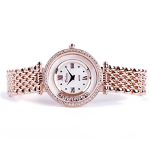超薄女表18K玫瑰金电镀超薄机芯宴会婚礼首选厂家直销