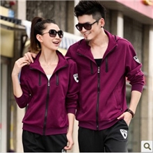 厂家直批新款春秋季品牌运动套装潮流时尚情侣休闲服13A17