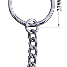 厂家直销钥匙圈批发/钥匙扣/钥匙链/新款配件16-32mm光圈带链条