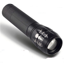 限量促销!自行车专用伸缩调焦手电筒三档流明LED变焦强光手电筒