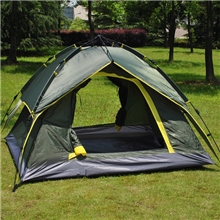 批发户外自动帐篷厂3-4人双层自动帐篷野营露营两用全自动帐篷