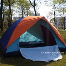 批发户外双人双层防雨帐篷野营帐篷旅游露营登山帐篷2-3人帐篷