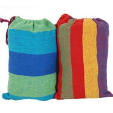 供应户外露营旅游吊床加厚帆布单人双人吊床带收纳袋和绑绳