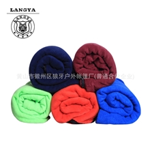 现货批发户外夏用双面超细抓绒睡袋信封式野营睡袋加宽加厚