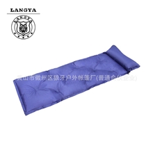 厂家批发带枕自动充气垫可拼接九孔自动充气垫户外气垫床