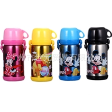 批发供应迪士尼儿童保温壶真空保温保冷背带水杯5655淘宝热销