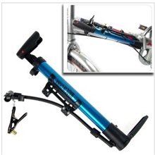 便携式高压打气筒铝合金自行车打气筒山地车迷你充气筒单车气筒