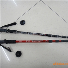 【厂家直销】（航空铝合金登山杖.直把三节.老人拐杖.滑雪杖）
