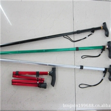 厂家直销五节手杖登山杖拐杖滑雪杖老人拐杖