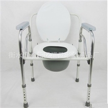 不锈钢可折叠坐便椅子座厕椅带靠背坐便器大座便椅坐便两用椅
