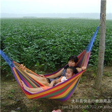 批发1.5米加宽帆布吊床，棉布吊床，批发吊床（特价26元送绑绳）