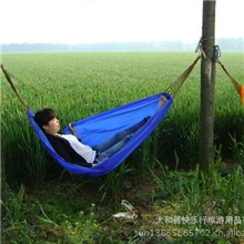 厂家直销加宽1.5米涤丝纺布料吊床（批发价每个15元）户外吊床