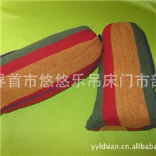 全网最低价厂家直销彩条帆布吊床/送绑绳2根