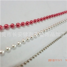 供应珠链、彩色珠链，配饰链条、五金饰品链条，波仔链，仔仔链