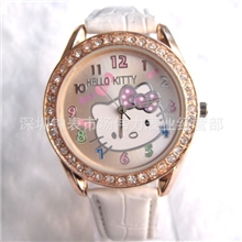 批发精美玫瑰金hellokittt手表（A49金）