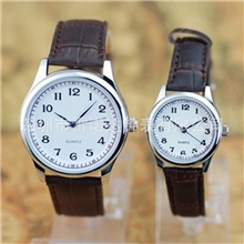 厂家直销男女款PU皮带休闲手表优质石英礼品手表定做批发